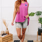 A Few of My Favorite Things Round Neck Tank in Fuchsia