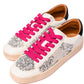 Another Round Sneakers in Silver Sequins