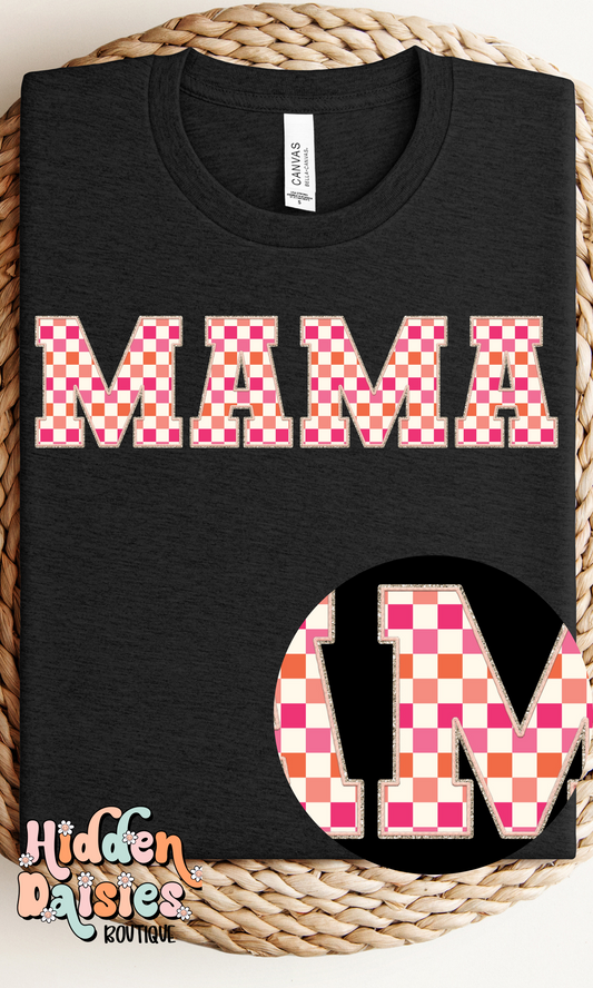 Faux Embroidery Mama Tee