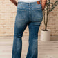 Miley High Waist Control Top Frayed Hem Flare Jeans